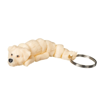 Golden retriever brelok 3D jasny pies do kluczy